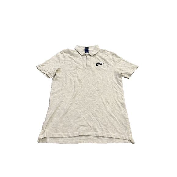 Nike Mens Sportswear Light Gray Polo Short Sleeve Shirt Size M MEDIUM 909746-051 - Picture 1 of 9